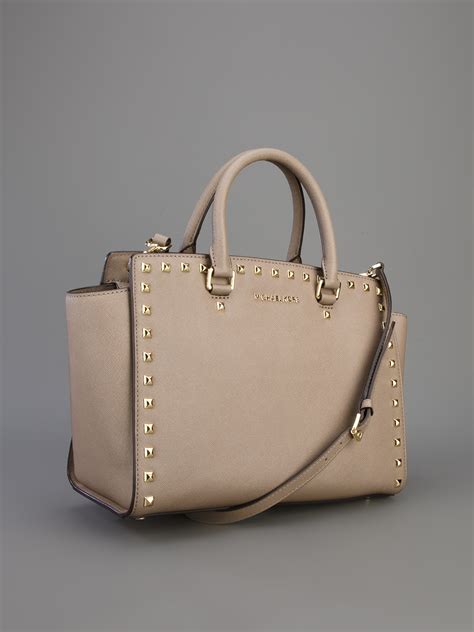 michael kors selma travel satchel handbag|Michael Kors selma studded.